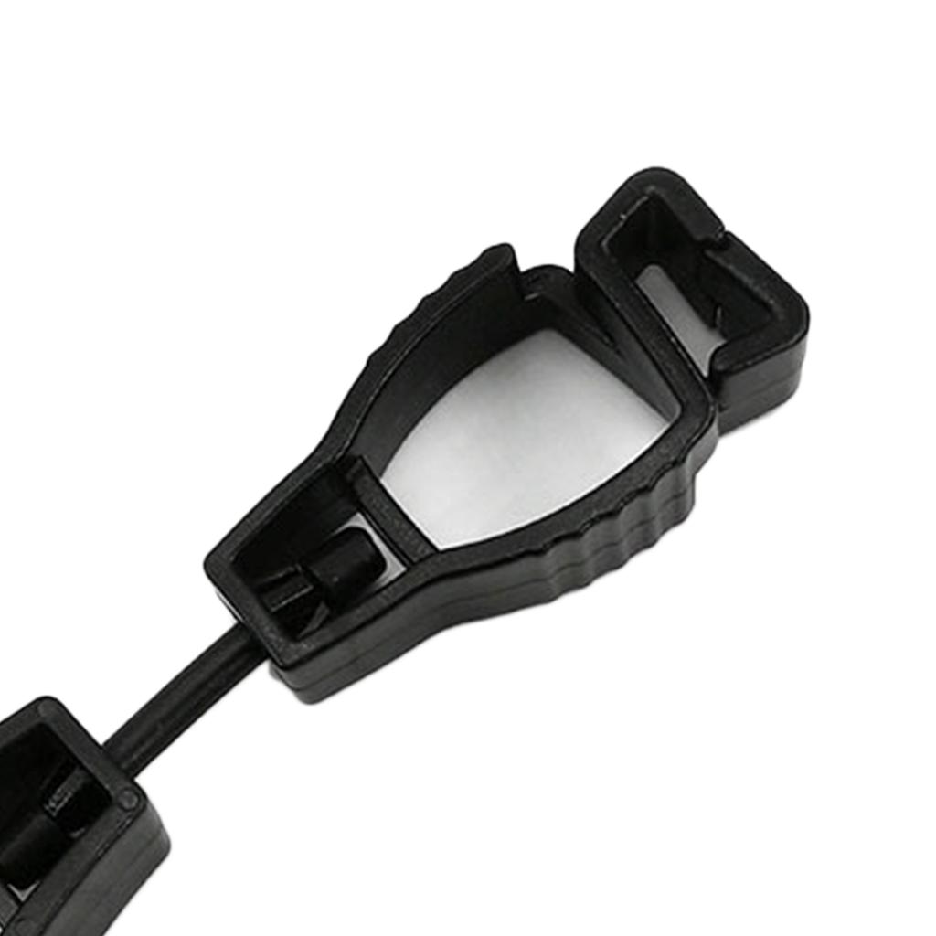 Gloves Clip Plastic Anti Slip Hands Free Multifunctional Portable Reusable Glove Clip Holder Black