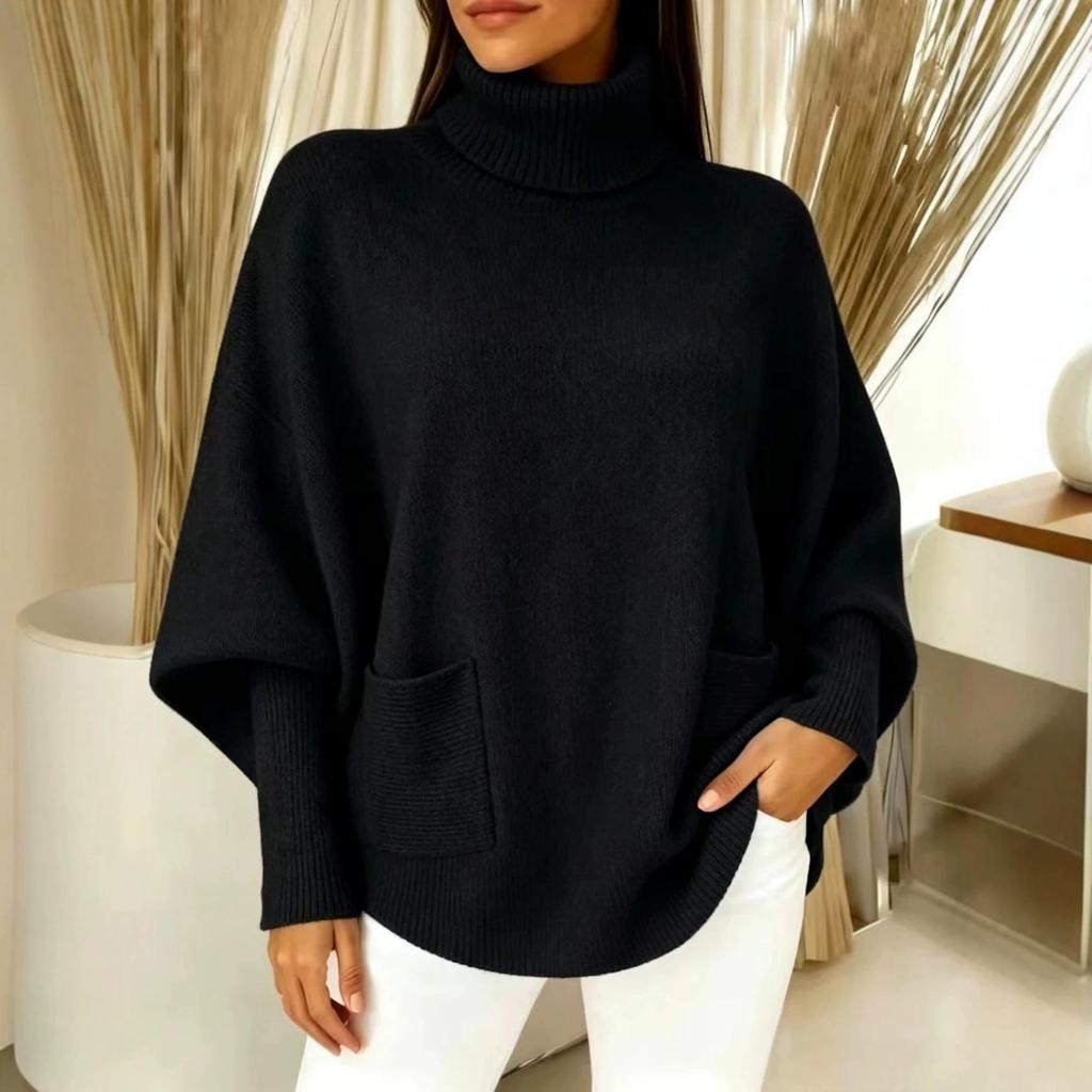 Autumn/Winter 2026 Women's Solid Color High Neck Sweater - Long Sleeve