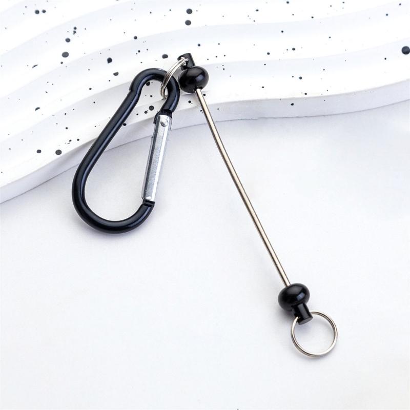 Beadable Keychains Bars Blank Beadable Keychains Bars Metal Keychains Multifunctional Key Fob Blank for Jewelry Making