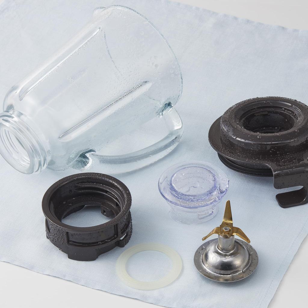 glass blender Retro blender mixer juicer up to 600ml rotation speed pulse function Compatible with ice and frozen fruit Living alone or living with