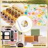 24pcs Cube Kraft Paper Storage Gift Boxes Visible Winbow Gift Packaging Case for Soap Packaging White 8x8x3cm