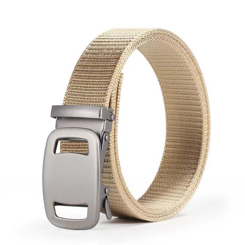 Herren Taktischer Nylon Automatikschließe Ledergürtel