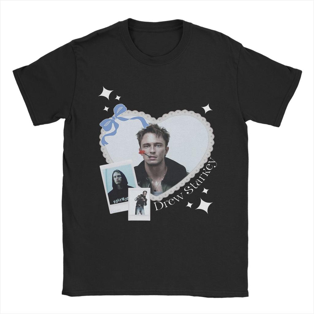 Drew Starkey Retro Design Unisex T Shirts Fun Tee Shirt Short Sleeve Crew Neck TShirt Pure Cotton Summer Clothes
