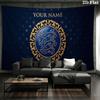 Custom Name,England Wall tapestry, aesthetic printed fabric blanket, suitable for bedroom, living room, and home decor.