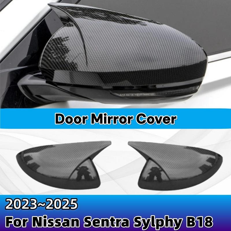 For Nissan Sentra Sylphy B18 2024 2025 Door Mirror Cover ABS Plastic Car Rearview Accessory Exterior Decoration Supplies