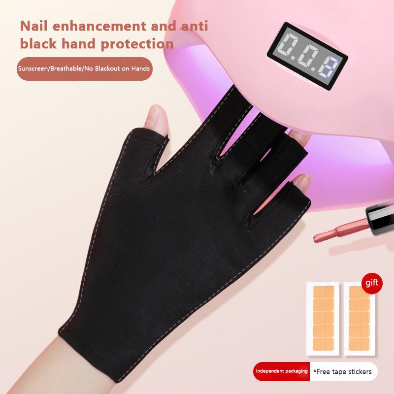 Anti-UV-Strahlenschutzhandschuhe, LED-Lampe, UV-Schutzhandschuh für Nägel, Nagelkunst, Gel-Nageltrockner, Licht, Nagelkunstausrüstung