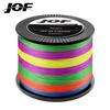 JOF X8 Braided Fishing Line 1000M 500M 300M 8 Strands MultiColor Multifilament Saltwater PE Line 20 30 40 50 60 80 100LB
