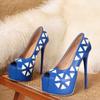 2026 New Summer Totem Peep Toe Women Pumps Street Style Platform Stiletto High Heels Nightclub Party Shoes