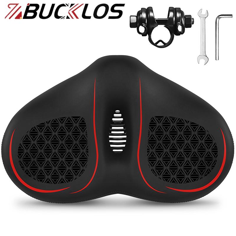 BUCKLOS Liels Velosipēda Sēdeklis Ergonomisks Mīksts