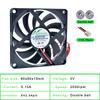 ACP8010 8cm 80mm Fan 80x80x10mm DC5V 12V 24V 2 Wires 2pin for Chassis Power Supply Charger Inverter Ultra-thin Cooling Fan