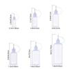 10 Pezzi 5/10/20/30/50/100ML Applicatore con Punta a Ago Contagocce Liquido Riempimento Flaconi Colla Flacone Colla con Punta a Ago per Artigianato Fai da Te Lubrificatore