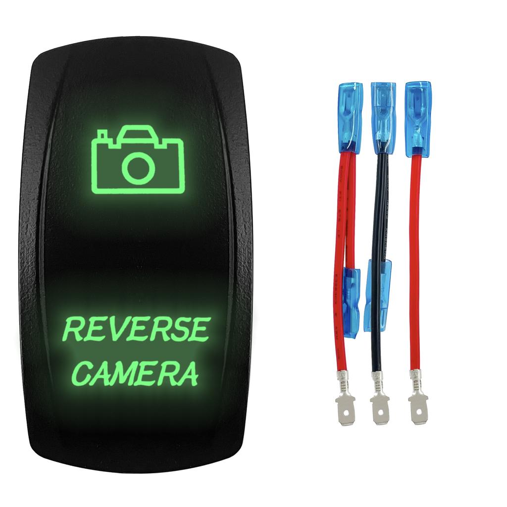1 Pc Green 12V/24V Rocker Toggle Switch With Jump Wire for Car Boat Truck Marine Yacht Trailer Tractor Jeep YJ JK Vans SXS Battery Switches5