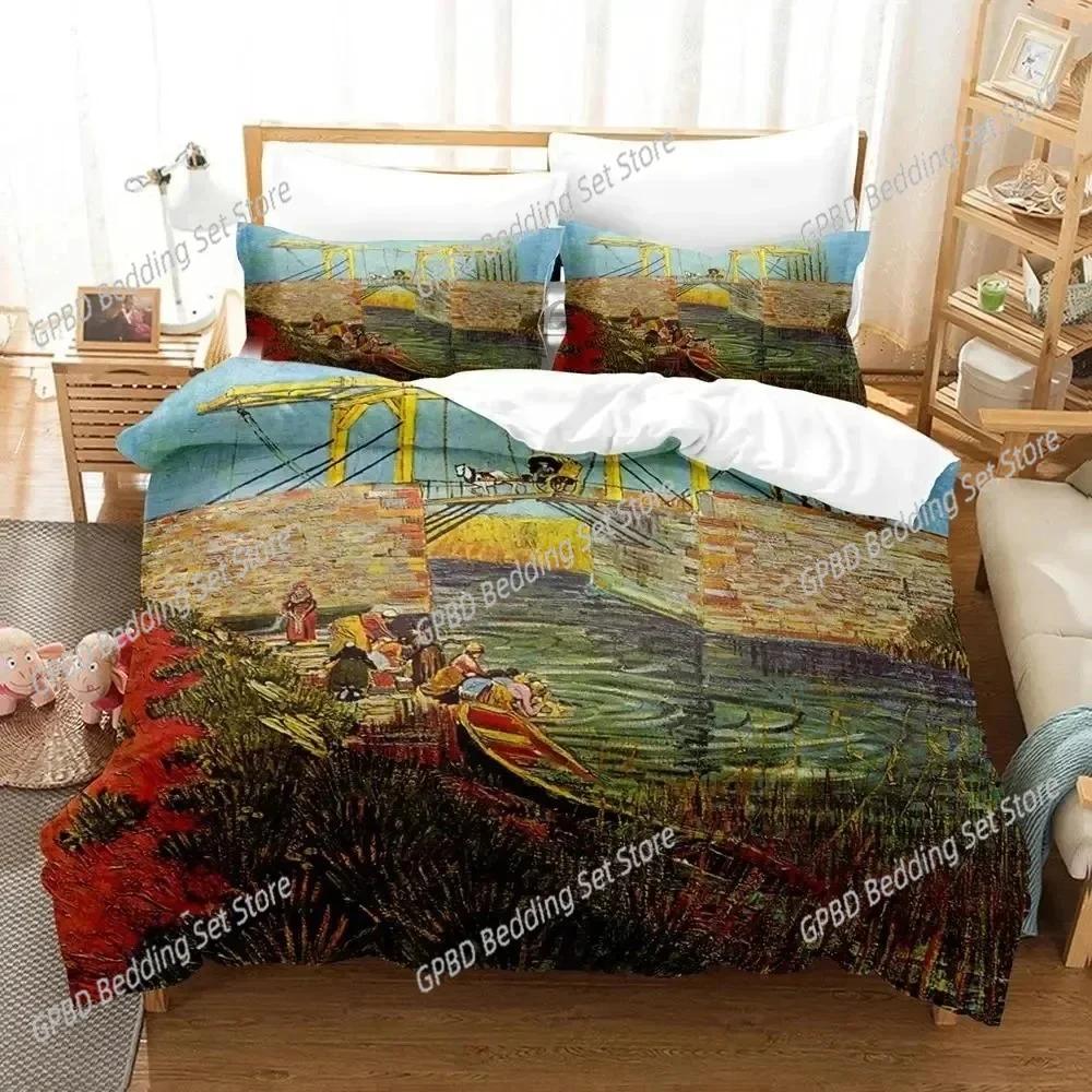 Comforter 3D Print Van Gogh Bedding Set For Bedroom Soft Modern S Comefortable Kids And