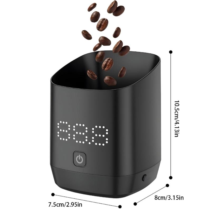 Two Function Rechargeable Coffee Measuring Tool With Included Dosing owner And Exact 0.1g Reading For Perfect Coffee Brewing
