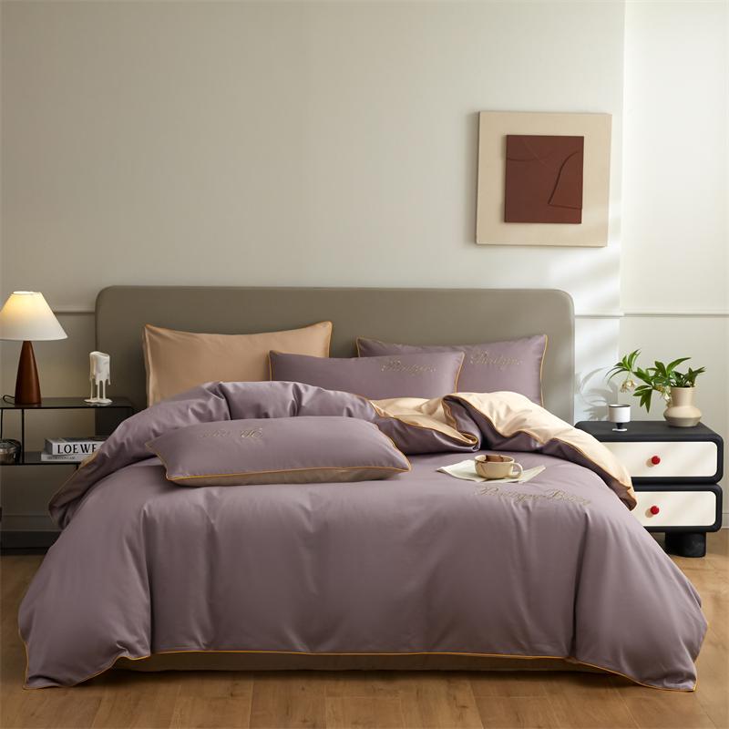 

3Pcs 100% Egyptian Cotton Duvet Cover Set 1Pc Duvet Cover And 2Pcs Pillowcases 150*200/200*230Cm Single/Double Queen King Size EU Double(200*200cm)3pcs