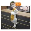 Cute Plush Simulated Cat Ornament Statue Car Decoration Plush Animal Sculpture Home Desk TV Hanging Toy Decoration