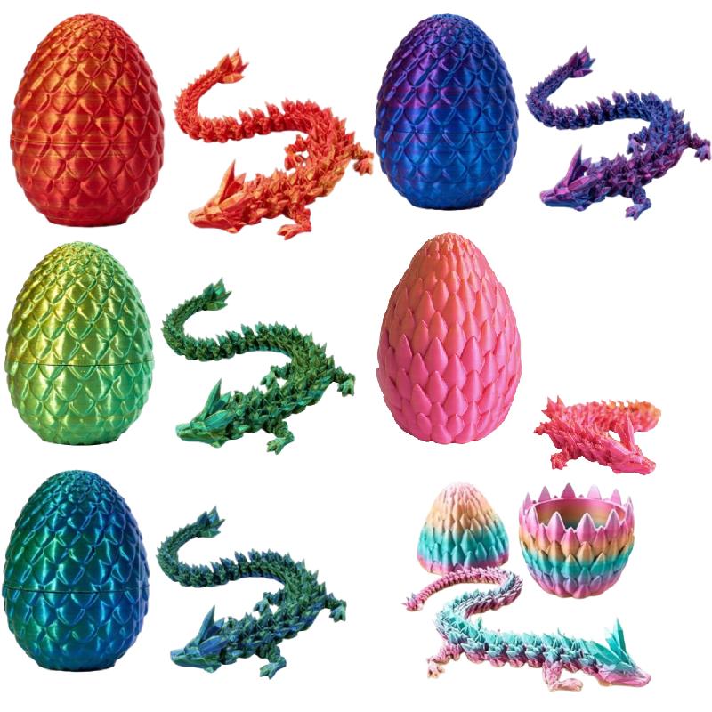 Printed 3d Dragon Eggs With Dragon Inside Fidget Toys For Kids Articulated Adult