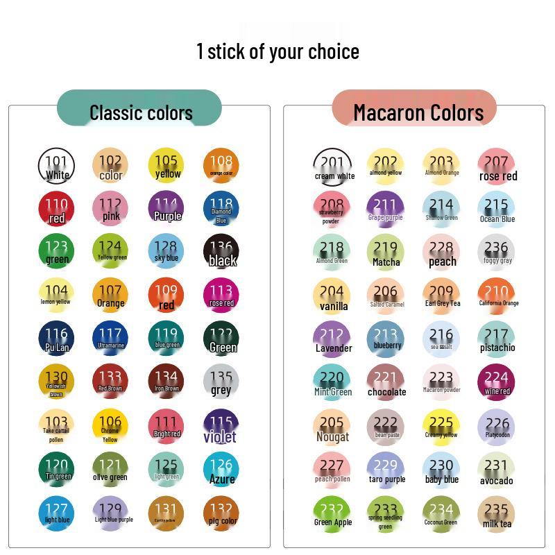 Caiyan Soft Tip Angled Waterproof Acrylic Marker Set, Water-based, 12/24/36 Colors