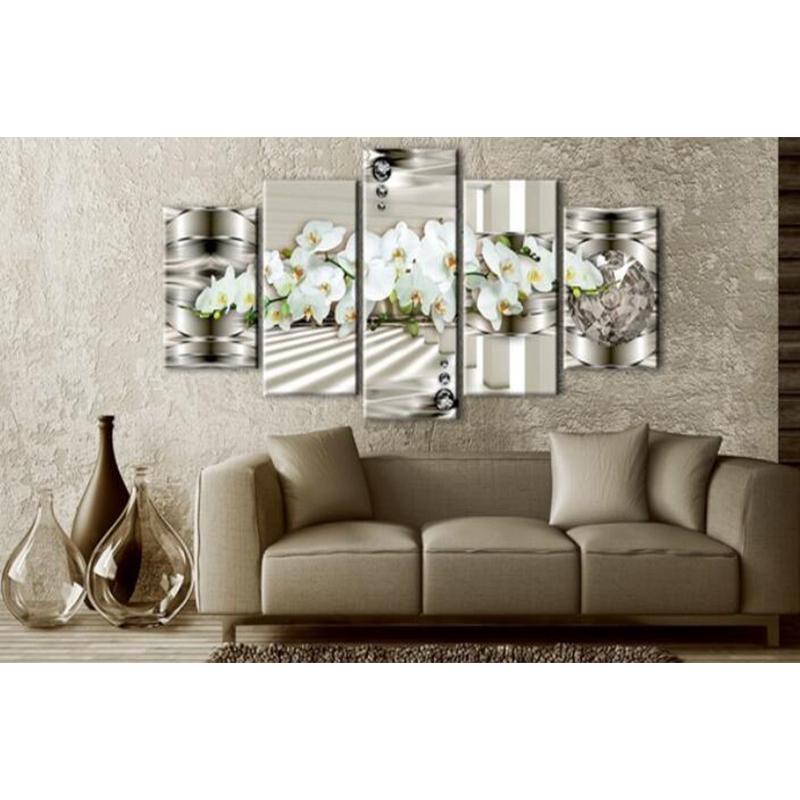 Buy Fashion Wall Art Canvas Painting 5 Pieces Mangnolia Flower Orchid