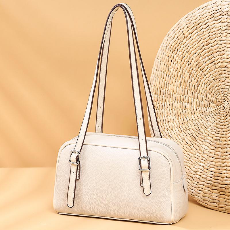 První vrstva hovězí kůže Taška přes rameno do podpaží Trendy Módní Taška přes rameno Ruční taška Dámská taška Pravá kůže