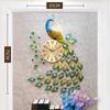 European Style Silent Wall Clock Metal Dial for Hotel Dining Room Decoration