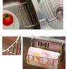 Stainless Steel Sink Sponge Holder Heavy Duty Sink Saddle Dish Brush Holder  Kitchen Gadgets
