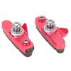 CANSUCC 2pcs Bike Brake Pads Professional Mountain and Road Bicycle V Brake PadsRed