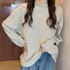 Autumn Winter Half High Collar Fashion Bottoming T-shirt Female Clothing Solid Color Korean Long Sleeves Loose Affordable Tops