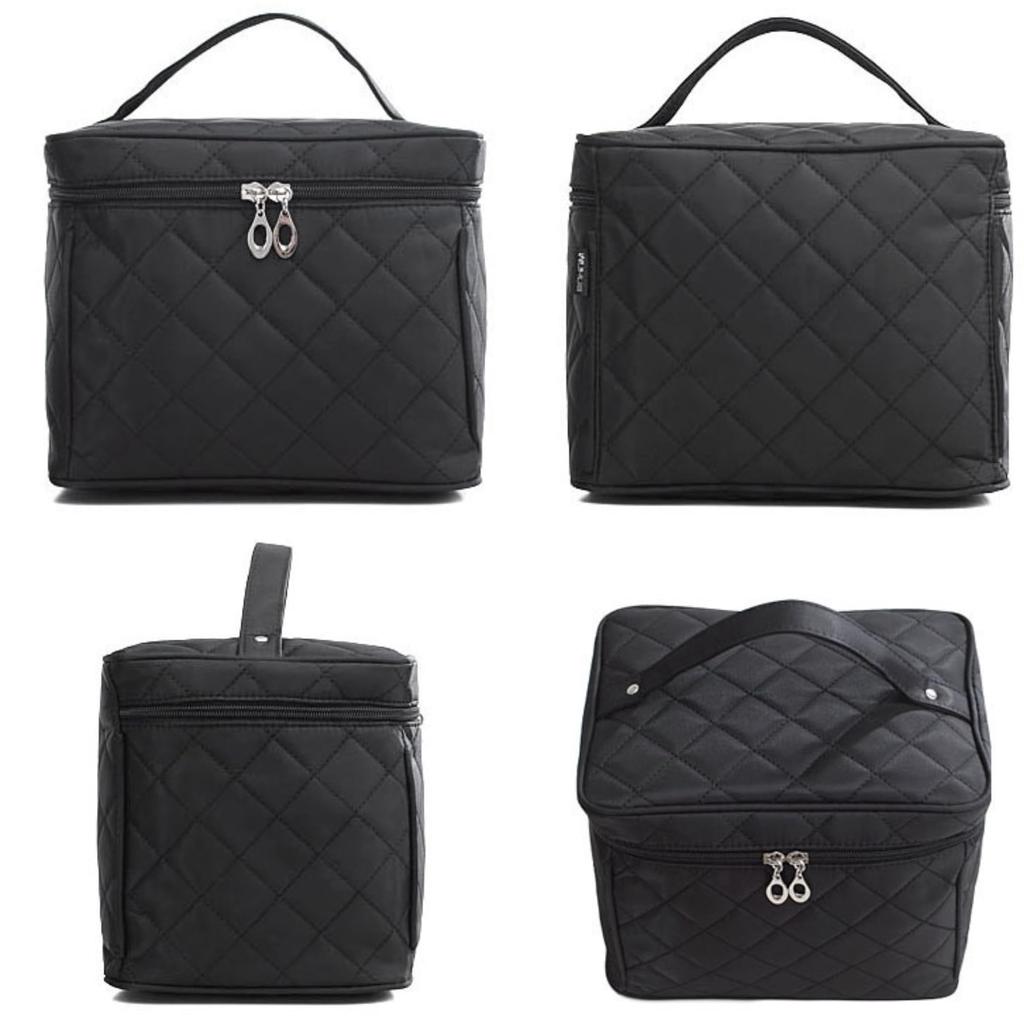 FYX Large Capacity Cosmetic Bag with Foldable Makeup Vanity Travel Bag with Dresser Cosmetic Storage Small Travel Ultra Functional Mirror, Pouch,