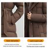 Maillard Women's Mid-Length Hooded Down Coat - Thick, Cold-Proof Winter Outerwear