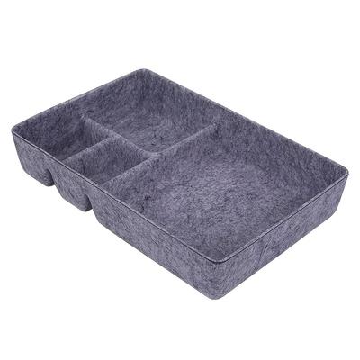 Table Drawer Storage Box, Multi-purpose Felt Shallow Narrow Drawer Storage Box for Desks, Suitable for Bedroom&Living Room