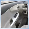 N62R-4PCS Car Silver Window Switch Cover Bezel Trim 74232-02630 74231-02620 For Toyota Corolla 2007-2013 Armrest Upper Panel