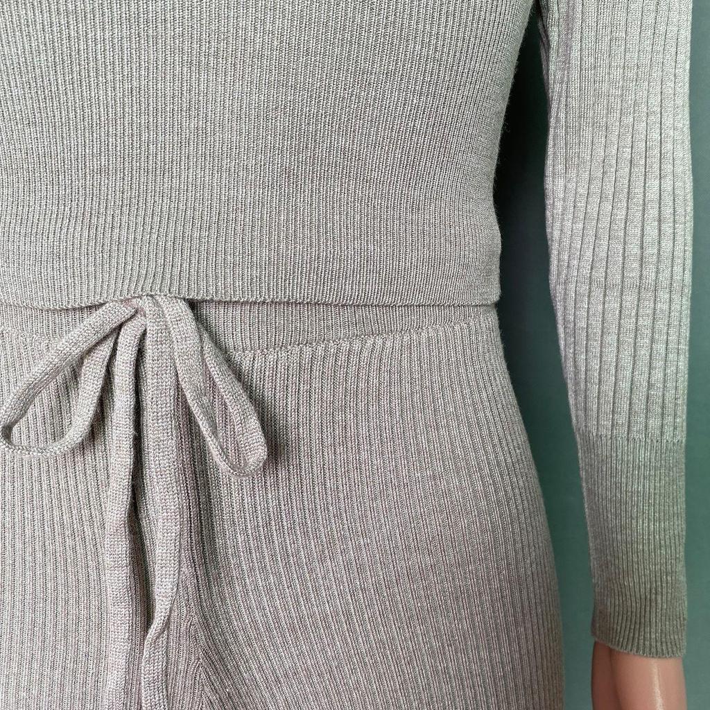 Toamnă Iarnă Femei Gâtul O cu mânecă lungă Culoare uni Pantaloni cu picioare largi Toate se potrivesc cu costume din două piese