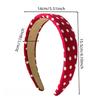 Modisches Polka-Dot-Stirnband für Outdoor-Reisen, Freizeit, tägliches Tragen, dekoratives Haaraccessoire, stylischer Stoff-Haarreif für Damen & Mädchen
