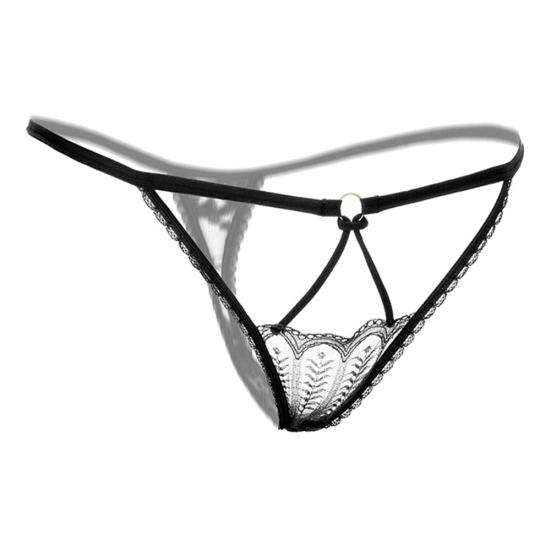 Sexy dentelle sangle G-String évider élastique string sous-vêtements femmes caleçons