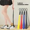 Random Color Extra Long Thickened Unbreakable Plastic Shoe Horn Bend-Free Shoe Helper for Elderly Pregnant Back Pain Users Holid
