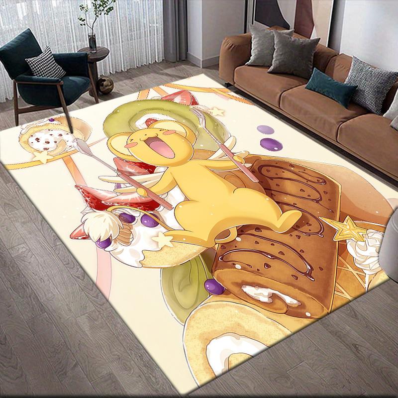 Cardcaptor Sakura Kero Theme Collection Anti-Slip Rug, Rectangular Carpet, Sofa Area & Game Zone, Stylish Home Decor 60x90cm