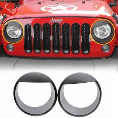 07-17 Jeep JK Wrangler Grille Bird Style Headlight Ring
