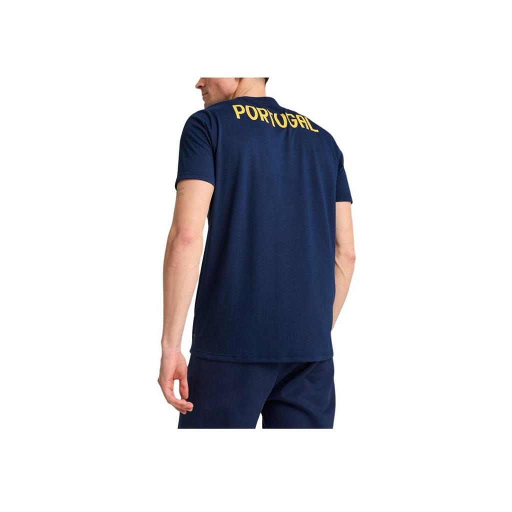 Puma Portugal Team Logo Quick-Dry Sports Breathable Casual Short Sleeve T-Shirt Men Tops Navy-Blue 779548-17