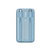 Powerbank Baseus Comet Series with Display 10000mAh 22.5W - Blue + USB-A To USB-C Cable 0.3M - White