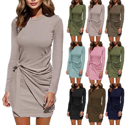 Women's Fashionable Loose Round-neck Dress