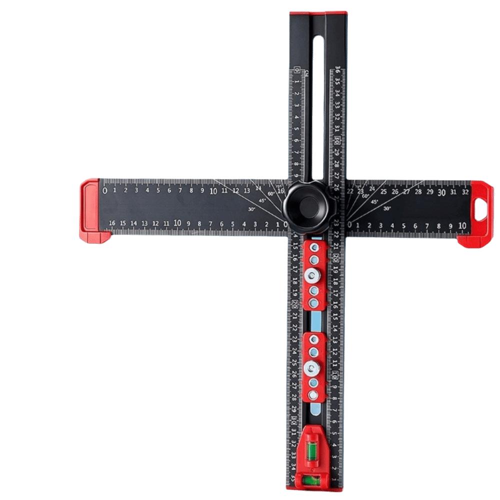 T-shaped Marking Gauge 3-in-1 Woodworking Tool Wide Range Drilling Ruler Furniture Craft