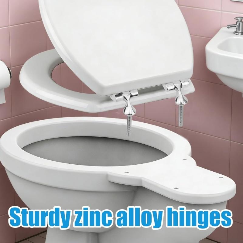 Hochbelastbares Toilettensitz-Scharnier-Ersatzkit Starke Metall-Verstellbare Toilettensitz-Scharniere Upgrades für Langzeitgebrauch