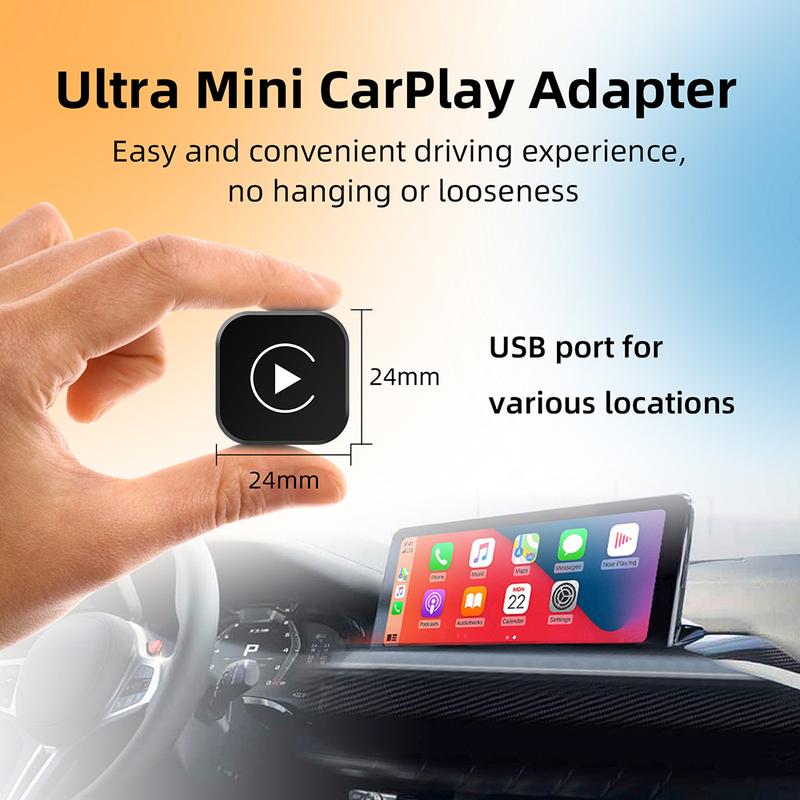 2in1 Kabelloser CarPlay Dongle Kabelloser Android Auto Adapter KI Smart Box Intelligente Systeme für Auto Mit Kabelgebundenem CarPlay