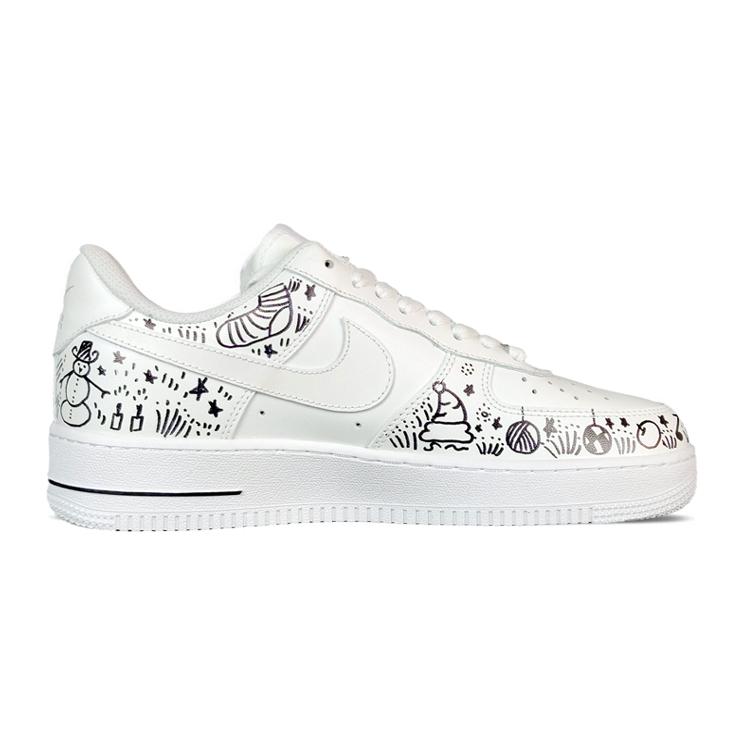 Nike Air Force 1 Low Air Force 1 Low top Skateboard Shoes Women's Black White DD8959-100(team5-)
