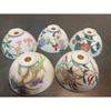 Rice Bowl 5-piece Set Floral Pattern Ceramic