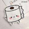 Cute Poop Toilet Paper Shaped Hand Towels Hanging Bathroom Decor for Quick Drying Home Furnishings