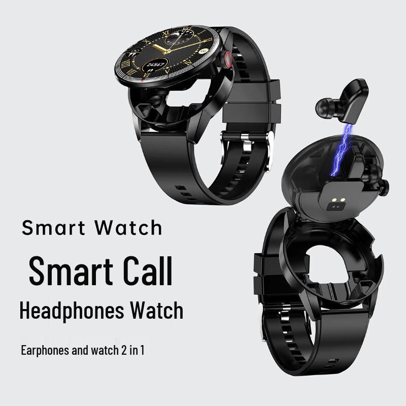 Yidian Smartwatch & Bluetooth Earbuds 2-in-1 with Health Monitoring (CN version)