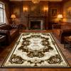European Retro Carpet Luxury Classical Living Room Decoration Bedroom Non-slip Rug Cloakroom Washable Soft Mat Izable