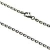 Width 2mm 4 Sides Cut Azuki Silver Chain Smoked C0011 55cm [Cenote] [Silver Accessories]